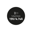 Qoltec Power adapter for 90W | 19V | 4.74A | 5.5*2.5