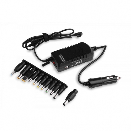 TIR Laptop Car Power Adapter 100W 12-24V (Cigarette Lighter Plug)