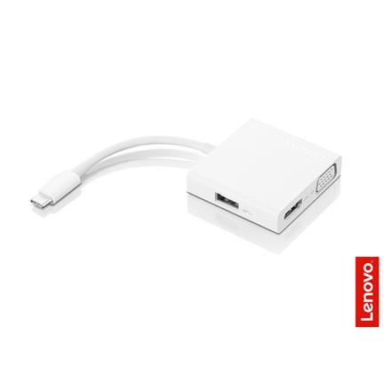 Lenovo | USB-C 3-in-1 Travel Hub | VGA, HDMI, USB 3.0 | Power Adapter GX90T33021