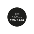 Qoltec Notebook adapter for Toshiba 65W 19V 3.42A 5.52.5