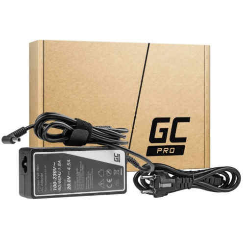 Green Cell Charger, AC adapter USB-C 90W 5/9/12/15/20V