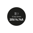 Qoltec Power adapter for IBM Lenovo 90W 20V 4.74A 5.52.5