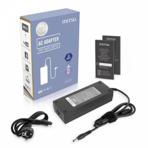 Mitsu 19v 6.3a (5.5x2.5) AC Adapter for Asus, Toshiba, MSI, etc