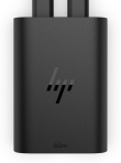 HP 65W USB-C Dual Port (45W+20W) GaN AC Power Adapter Travel Notebook Charger / fits ProBook 440 450 445 455, EliteBook 630 640 650 660 645 655 665 830 840 850 860 835 845 855 865, x360 1040 G6 G7 G8 G9 G10 G11, Dragonfly