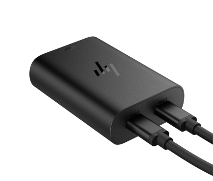 HP 65W USB-C Dual Port (45W+20W) GaN AC Power Adapter Travel Notebook Charger / fits ProBook 440 450 445 455, EliteBook 630 640 650 660 645 655 665 830 840 850 860 835 845 855 865, x360 1040 G6 G7 G8 G9 G10 G11, Dragonfly