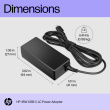 HP 45W USB-C Brick AC LC Power Adapter Notebook Charger / fits ProBook 430 440 450 G6 G7 G8 G9, EliteBook 830 840 850 G6 G7 G8 G9, x360 1030 1040 G6 G8 G9, Dragonfly