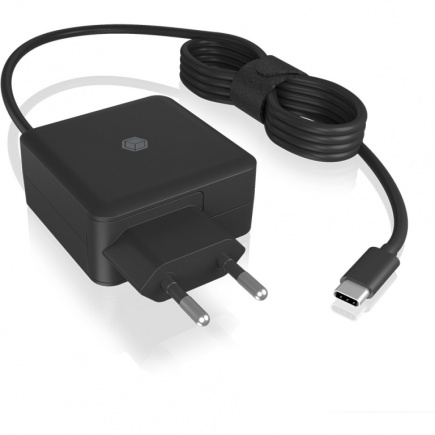 ICY BOX IB-PS101-PD Universal Notebook Netzteil USB-C 65W 1.5m Kabel