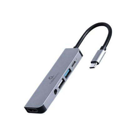 Cablexpert USB Type-C 5-in-1 multi-port adapter (Hub + HDMI + PD + stereo audio) | A-CM-COMBO5-02 A-CM-COMBO5-02