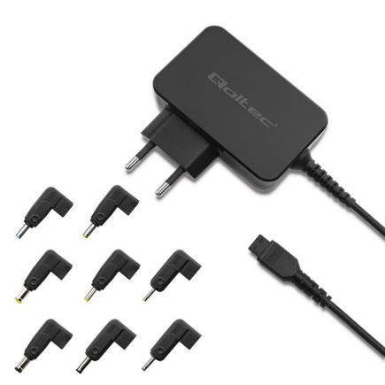 Qoltec Universal Laptop Power Adapter 30W | Automatic | MultiPlug | 8 Plugins
