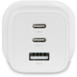 N Dicota Compact 3-Port GaN Wall Charger (65W) UK White