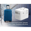 Gembird Universal travel power adapter, 70 W | TPA-2A3C70-01-W TPA-2A3C70-01-W