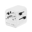 Gembird Grounded universal travel power adapter, 20 W | TPA-EU1A1C20-01-W TPA-EU1A1C20-01-W