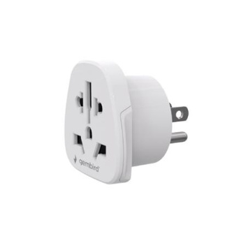 Gembird World to US power adapter plug, 10 A | A-AC-USMINTF | Travel adapter A-AC-USMINTF