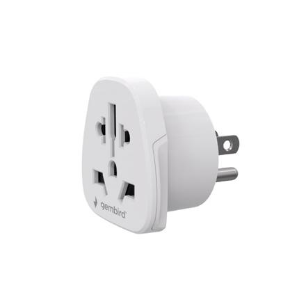 Gembird World to US power adapter plug, 10 A | A-AC-USMINTF | Travel adapter A-AC-USMINTF