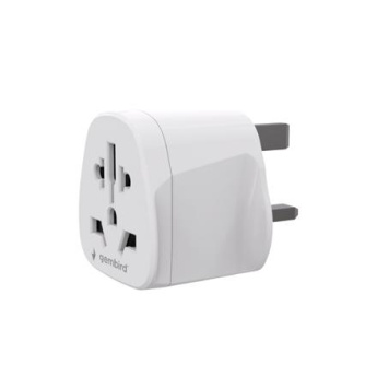 Gembird World to UK power adapter plug, 10 A | A-AC-UKMINTF A-AC-UKMINTF