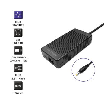 Qoltec Power adapter for laptop Acer 180W, 19.5V, 9.23A | 5.5*1.7 +power cable