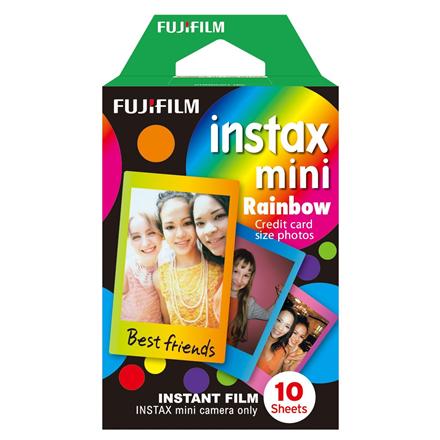 Fujifilm | Instax Mini Rainbow Instant Film | 86 x 54 mm | Quantity 10