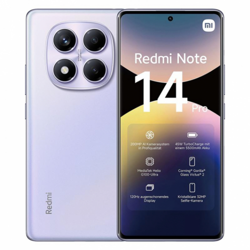 Xiaomi Redmi Note 14 Pro, 8 GB, 256 GB, purple - Nutitelefon / 61373