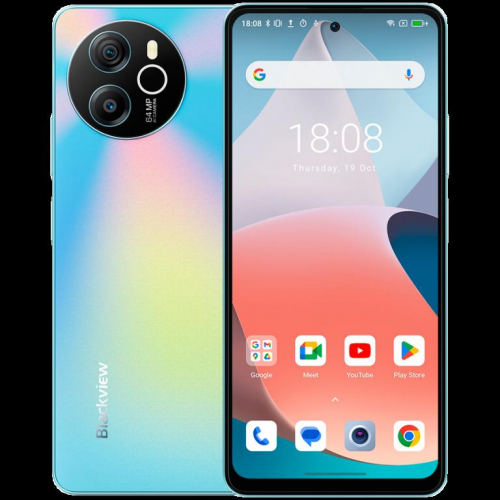 Blackview Shark 9 6.67-inch HD+IPS,720*1604 Resolution, 90Hz Refresh Rate,85% Screen-to-body Ratio, 8 GB RAM & 256GB ROM, LPDDR4X+ UFS2.2, DokeOS 4.0 Based on Android 14, 5000mAh; 18W Fast Charging, 4G, 5G Band, Blue