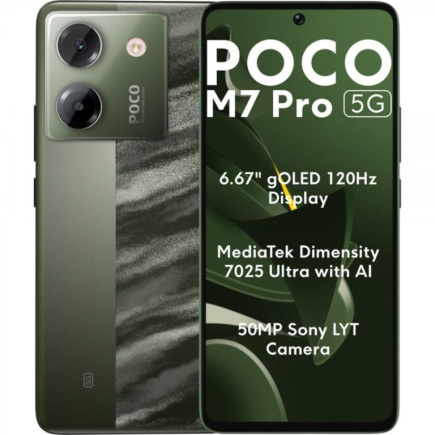 Mobiiltelefon POCO M7 PRO/12/256GB GREEN MZB0JZ7EU POCO