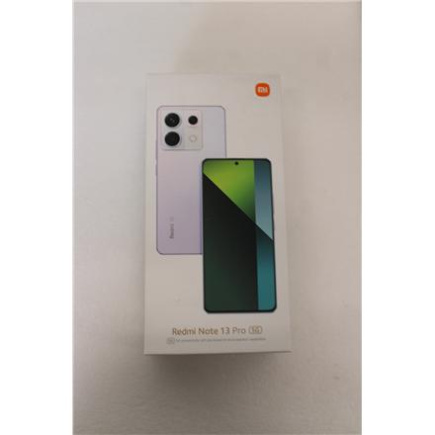 Восстановленный. Xiaomi Redmi Note 13 Pro (Aurora Purple) Dual SIM 6.67“ OLED 1220x2712/2.40GHz&1.95GHz/256GB/8GB RAM/Android 13/5G,MZB0FFVEU | Xiaomi Redmi | Note 13 Pro | Aurora Purple | 6.67 