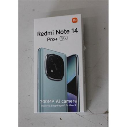 Taastatud. Xiaomi Redmi Note 14 Pro+ (Midnight Must) Dual SIM 6.67“ AMOLED 1220x2712/2.5GHz&1.8GHz/512GB/12GB RAM/Android 14/5G,MZB0I9REU | Xiaomi | Redmi | Note 14 Pro+ | Midnight Must | 6.67 