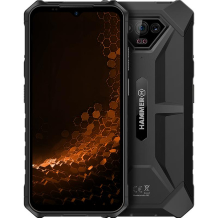 HAMMER Iron V, 6GB, 64GB, must - Nutitelefon / TEL000912