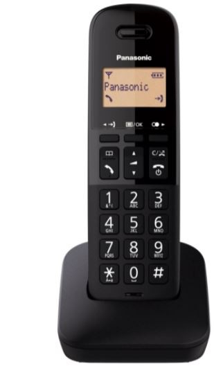 Panasonic Telephone KX-TGB612 Dect Black Duo