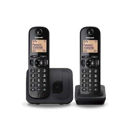 Panasonic | Cordless | KX-TGC212FXB | Built-in display | Caller ID | Black | Phonebook capacity 50 entries | Speakerphone