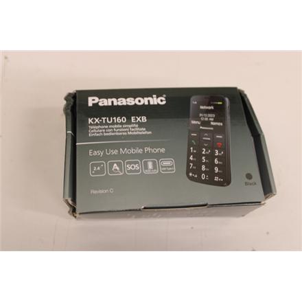 Panasonic | KX-TU160 | Easy Use Mobiiltelefon | Black | 69.2 g | DAMAGED PACKAGING