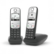 GIGASET A690A DUO mit Anrufbeantworter - schwarz/silber