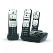 GIGASET A690A TRIO mit Anrufbeantworter - schwarz/silber