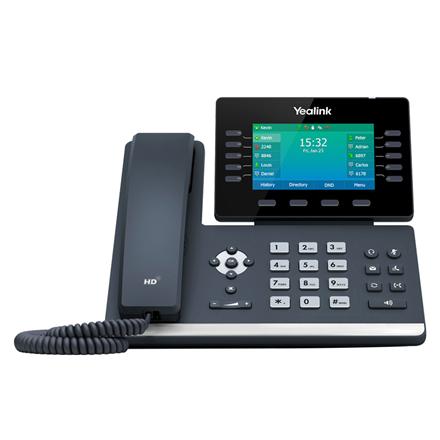Yealink | Prime Business Phone to Deliver Optimum Desktop Productivity | SIP-T54W | Built-in display | Black | Speakerphone