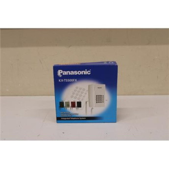 Восстановленный. Panasonic KX-TS500FXW Corded phone, White - DAMAGED PACKAGING | Panasonic | Corded | KX-TS500FX | White | 150 x 200 x 96 mm | 475 g | DAMAGED PACKAGING