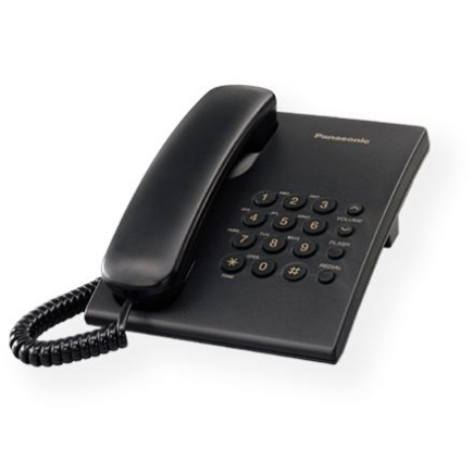 Panasonic | Corded | KX-TS500FXB | Must | 150 x 200 x 96 mm | 475 g