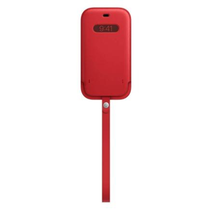 Apple | 12, 12 Pro Leather Sleeve with MagSafe | Sleeve with MagSafe | Apple | iPhone 12, iPhone 12 Pro | Leather | Red MHYE3ZM/A
