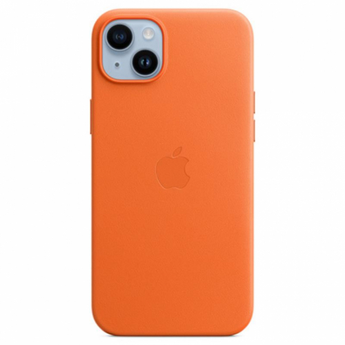 Apple iPhone 14 Plus Leather Case with MagSafe, oranž - Nahkümbris / MPPF3ZM/A