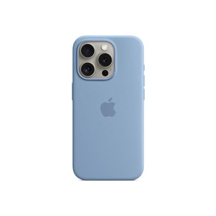 Apple | Silicone Case with MagSafe | Case with MagSafe | Apple | iPhone 15 Pro | Silicone | Winter Blue MT1L3ZM/A