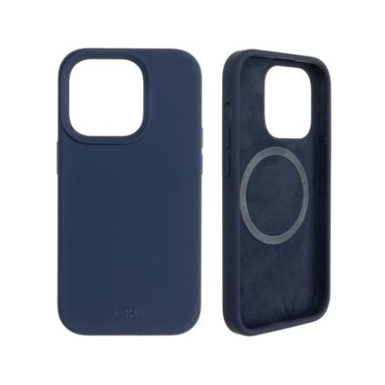 Fixed | MagFlow with MagSafe support | Back cover | Apple | iPhone 14 Pro | Liquid silicon | Blue FIXFLM-930-BL