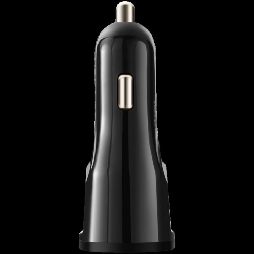 CANYON car charger C-033 2.4A/USB-A built-in Lightning Black