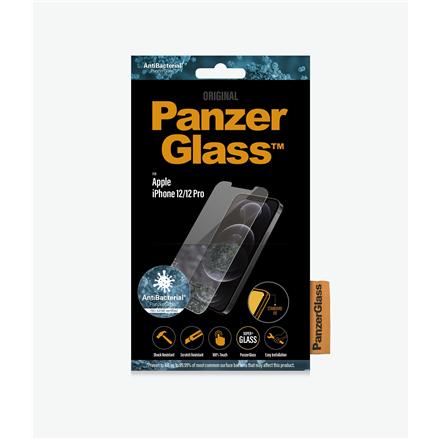 PanzerGlass | Apple | For iPhone 12/12 Pro | Glass | Transparent | Clear Screen Protector 2708