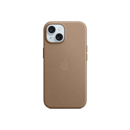 Apple iPhone 15 FineWoven Case with MagSafe - Taupe | Apple | iPhone 15 FineWoven Case with MagSafe | Case with MagSafe | Apple | iPhone 15 | Microtwill, FineWoven | Taupe MT3C3ZM/A