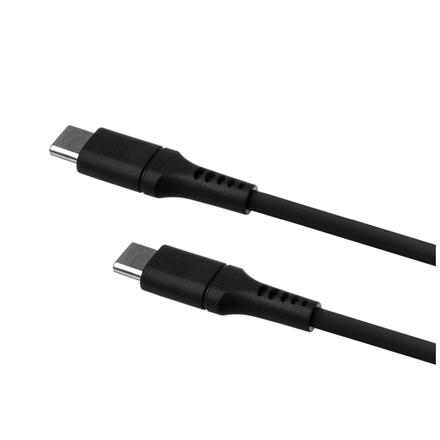 Fixed | Liquid Silicone Cable USB-C/USB-C, 1.2m, 60W | FIXDLS-CC12-BK FIXDLS-CC12-BK