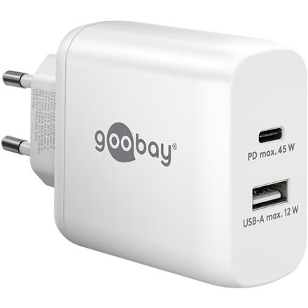 Goobay | USB-C PD Dual Fast Charger (45 W) | 65412 | N/A 65412