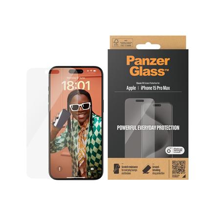 PanzerGlass | Screen protector | Apple | Phone 15 Pro Max | Glass | Transparent 2808