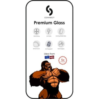 Connect Apple iPhone 14 / 13 / 13 Pro Privacy 3D Corning Gorilla Glass 5X stong Melns