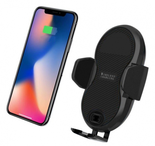 Techly Qi Wireless car charger with sucker with automatic adjustment