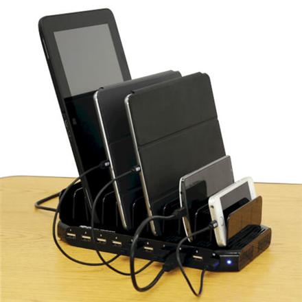 Tripp Lite | 10 Port USB Charging Station with Adjustable Storage | U280-010-ST-CEE U280-010-ST-CEE