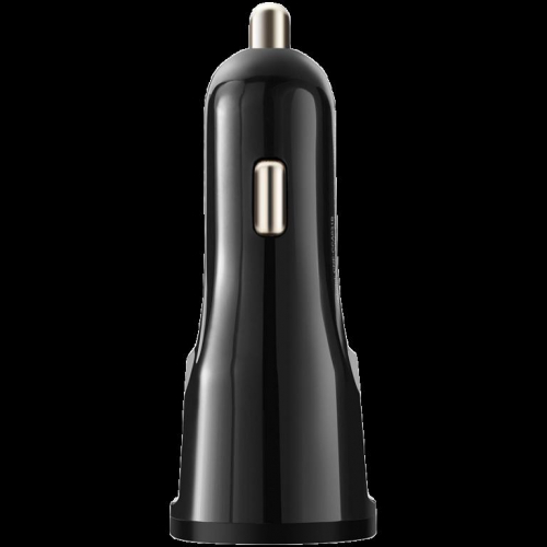 CANYON car charger C-031 2.4A/USB-A built-in MicroUSB Black