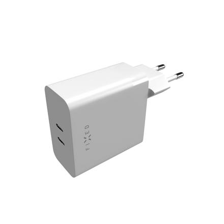 Fixed | Dual USB-C Mains Charger, PD support, 65W FIXC65-2C-WH